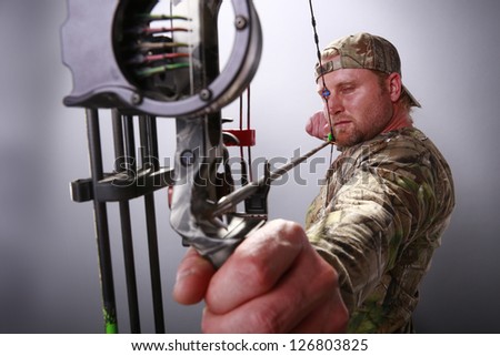 Target practice with a compound bow