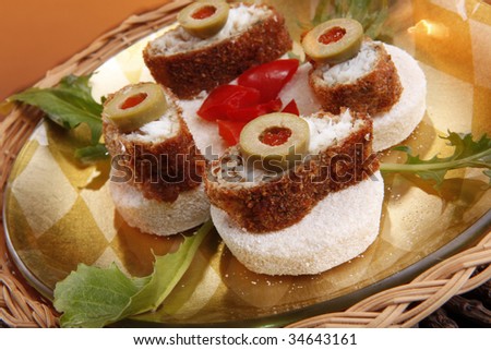 Bammy cassava bread with breaded grouper