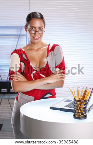 Female executive at her work environment