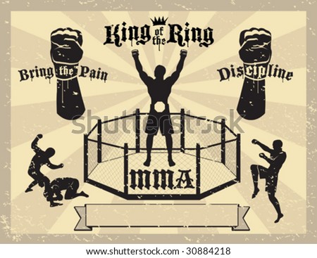 mixed martial arts certificate stock vector 30884218 shutterstock