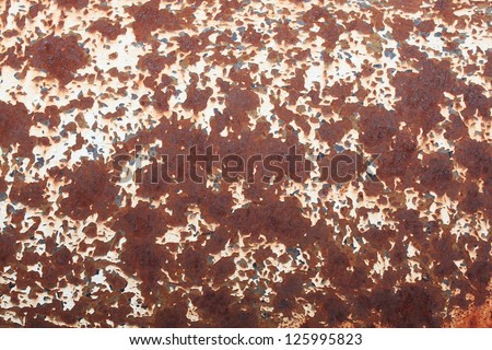 Rusted orange metal