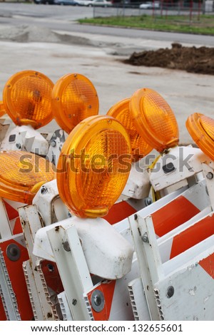 Orange lights for traffic control