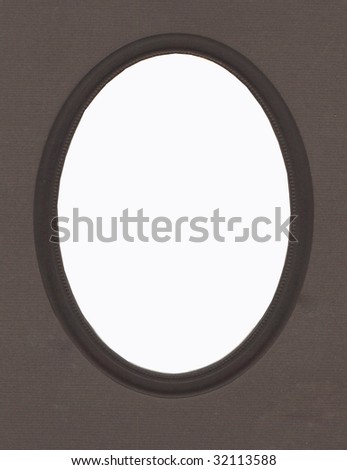 Vintage oval photo frame