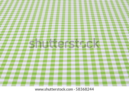 Green tablecloth