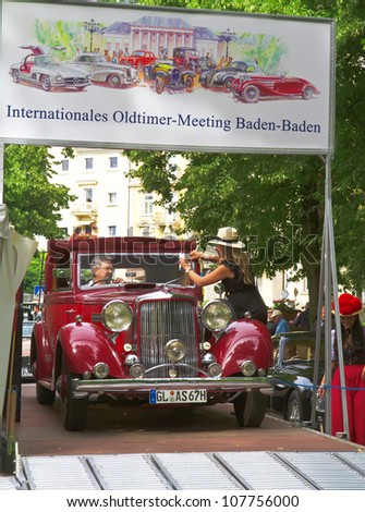 BADEN-BADEN, GERMANY  JULY 13:  CITROEN (1935)  at The International Exhibition of old cars \