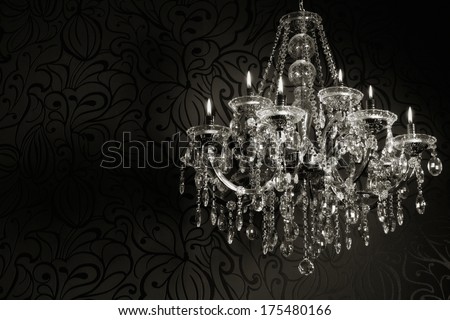 Luxurious Crystal Chandelier With Candles