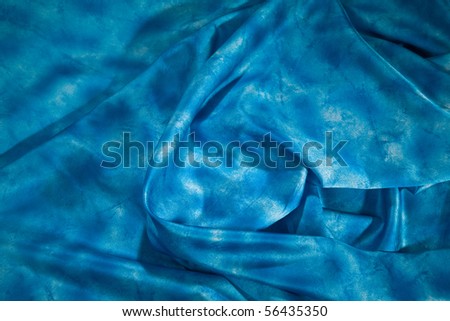 Close-up picture of elegant and soft fabric fold