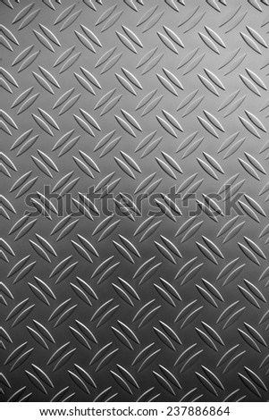 Diamond shape steel plate texture