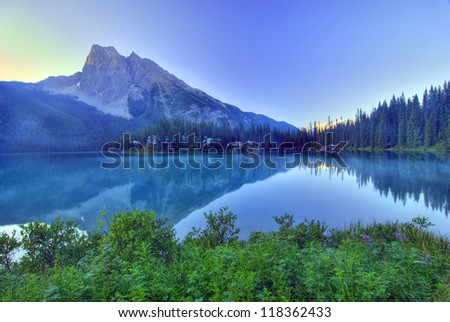 Emerald Lake Reflection, Yoho, Canadian Rockies