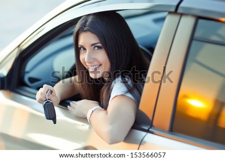 woman car