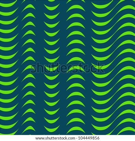 Abstract Green Wave Pattern