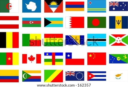 stock photo : world flags