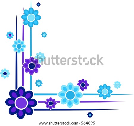 corner border clipart. floral page corner border.