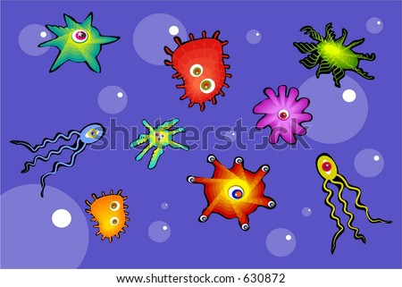 Cartoonish Bacteria