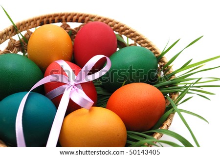 easter eggs in a basket pictures. easter eggs in a asket