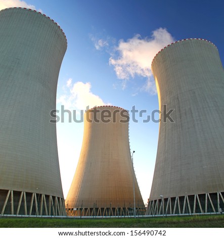 Nuclear plant Temelin / cooler towers