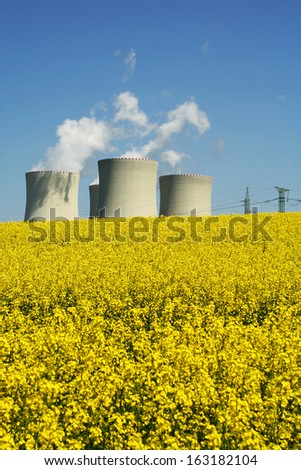 Nuclear plant Temelin / cooler towers