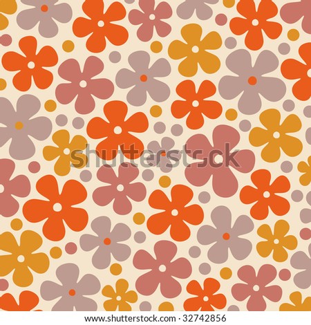 Floral Wallpaper on Vector Flower Wallpaper Design   32742856   Shutterstock