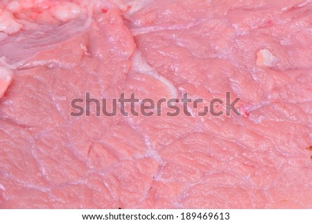 Pork meat texture