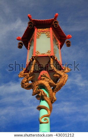 Road Lamp of ChinaTown in San Francisco