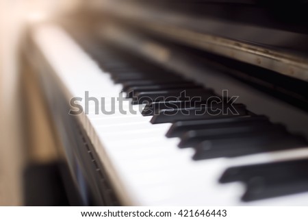 Piano and Piano keyboard