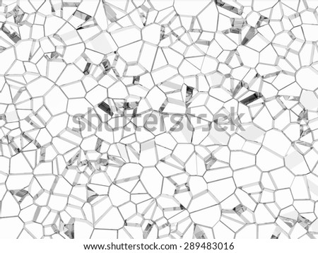 Broken glass in black and white for texture works.