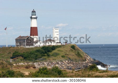 Panoramic View Montauk on Stock Photo   Montauk Point Lighthouse  The Oldest Lighthouse In New