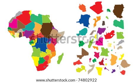 Map Of African Countries. map of african countries with