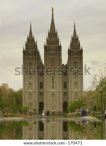 stock photo Mormon Wedding
