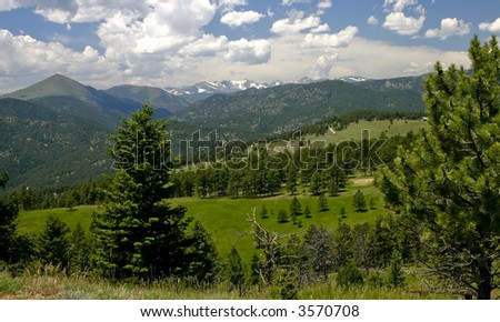 Boulder Colorado Continental Divide View Bald Mountain