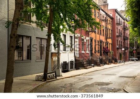 Old Street in Greenwitch Village New York