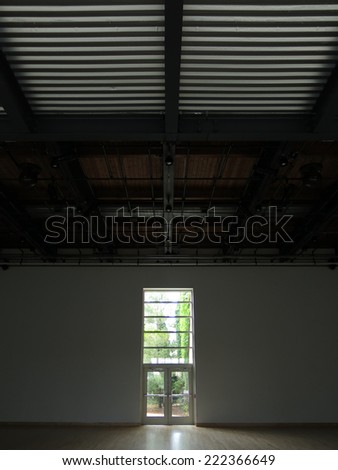 Empty Commercial Interior with Doors