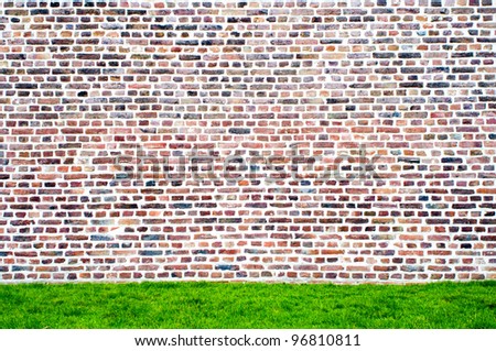 simple wall of bricks