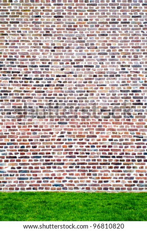 simple wall of bricks