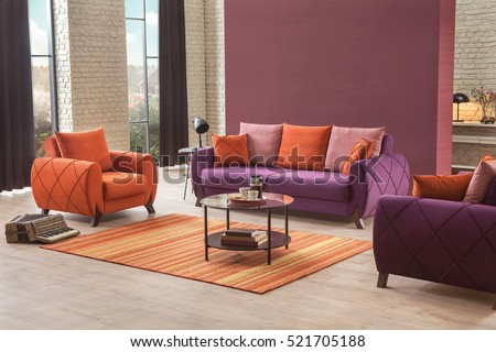 Modern Sofa in Luxury Living Room