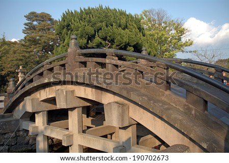 Medieval bridge, Kamakura, Japan