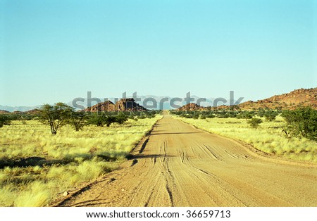 Road to nowhere, Damaraland, Namibia