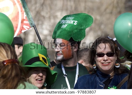 BUDAPEST, HUNGARY - MARCH 17 : St. Patrick Day at March 17, 2012 in Budapest, Hungary. The Irish community in Budapest had a festival to celebrate their saint, St. Patrick.