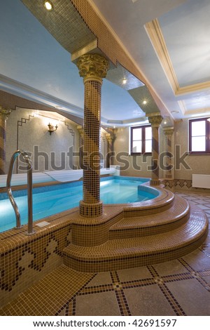 Pool in the magnificent house.