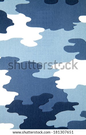 A closeup of a blue camouflage background