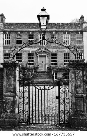 Ornate Gateway of a Beautiful Georgian Era English Mansion