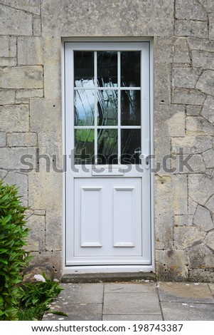 Front Door of a Beautiful English Cottage House