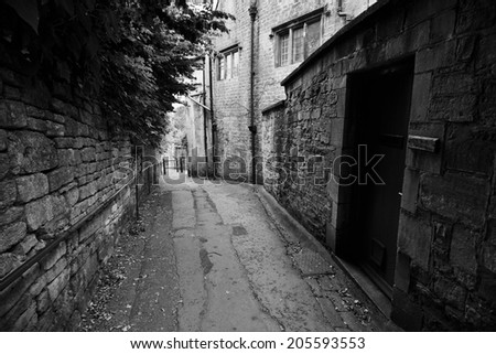 Dark Empty Alleyway