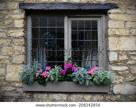 Attractive Window Flower Box Background