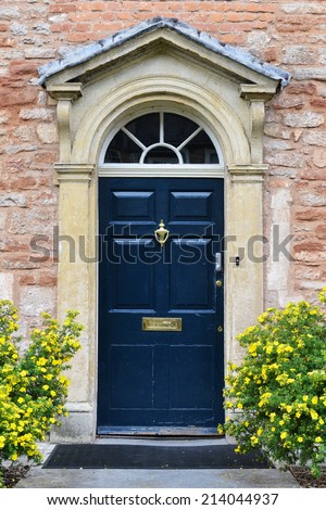 Front Door of Beautiful Old English Town House