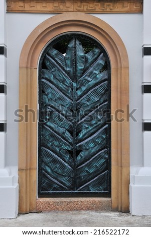 Old Bronze Door Background