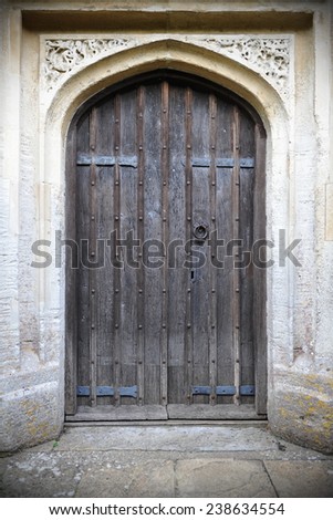 Beautiful Old Oak Door Background