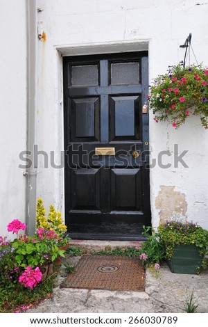 Front Door of an Old English Town House