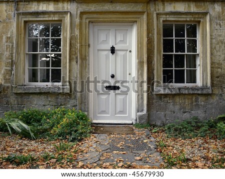Front Door and Garden Path of a London Town House
