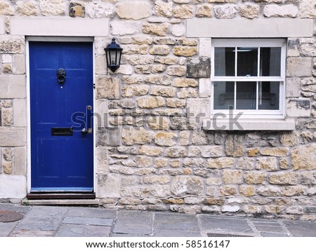 stock photo : Exterior Detail of a Stone Cottage